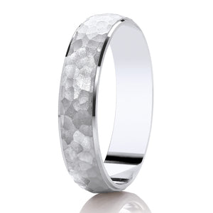 Sil 4mm hammered band