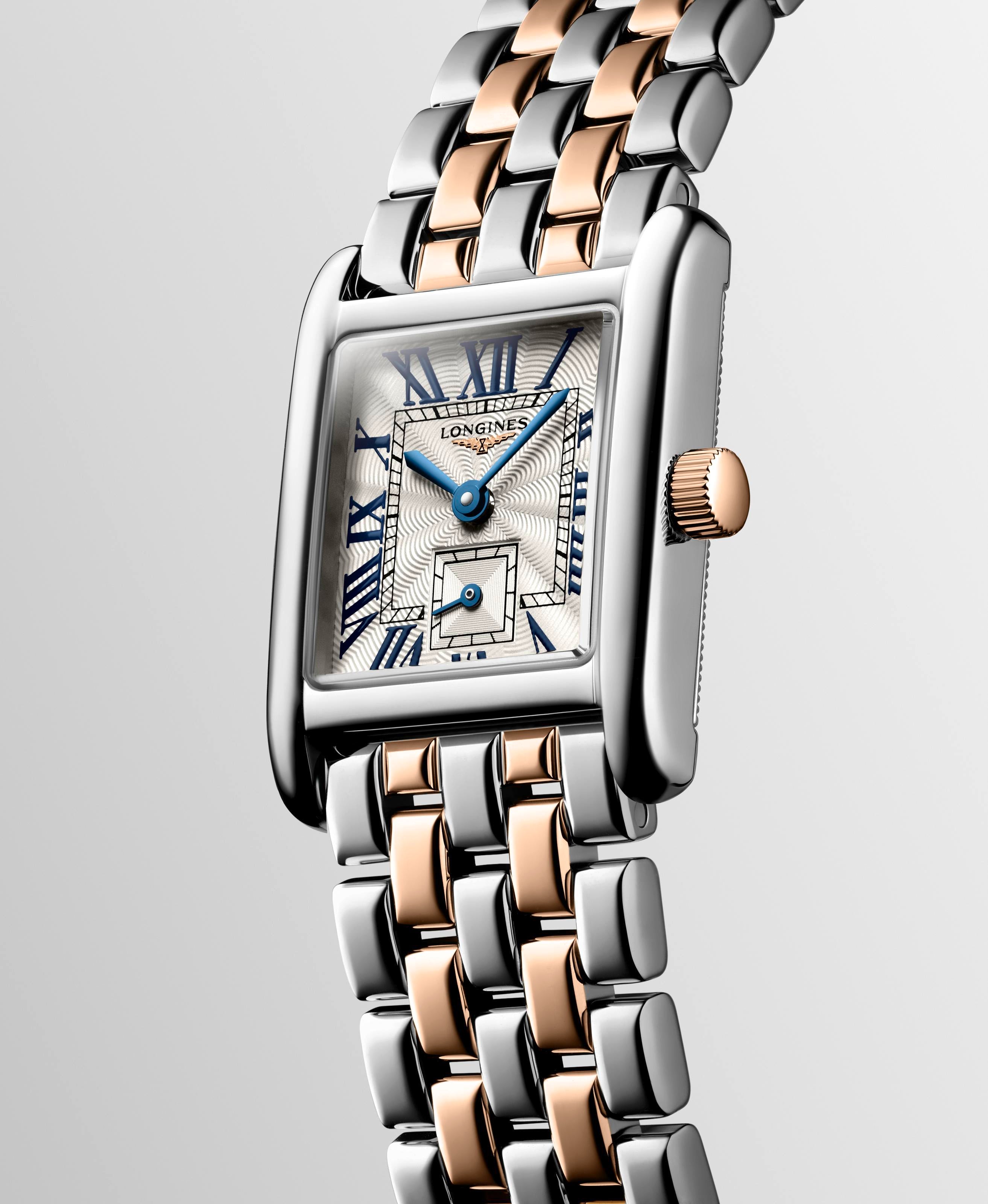 Mini Dolce Vita 18ct rs/gld + ss blt qtz watch