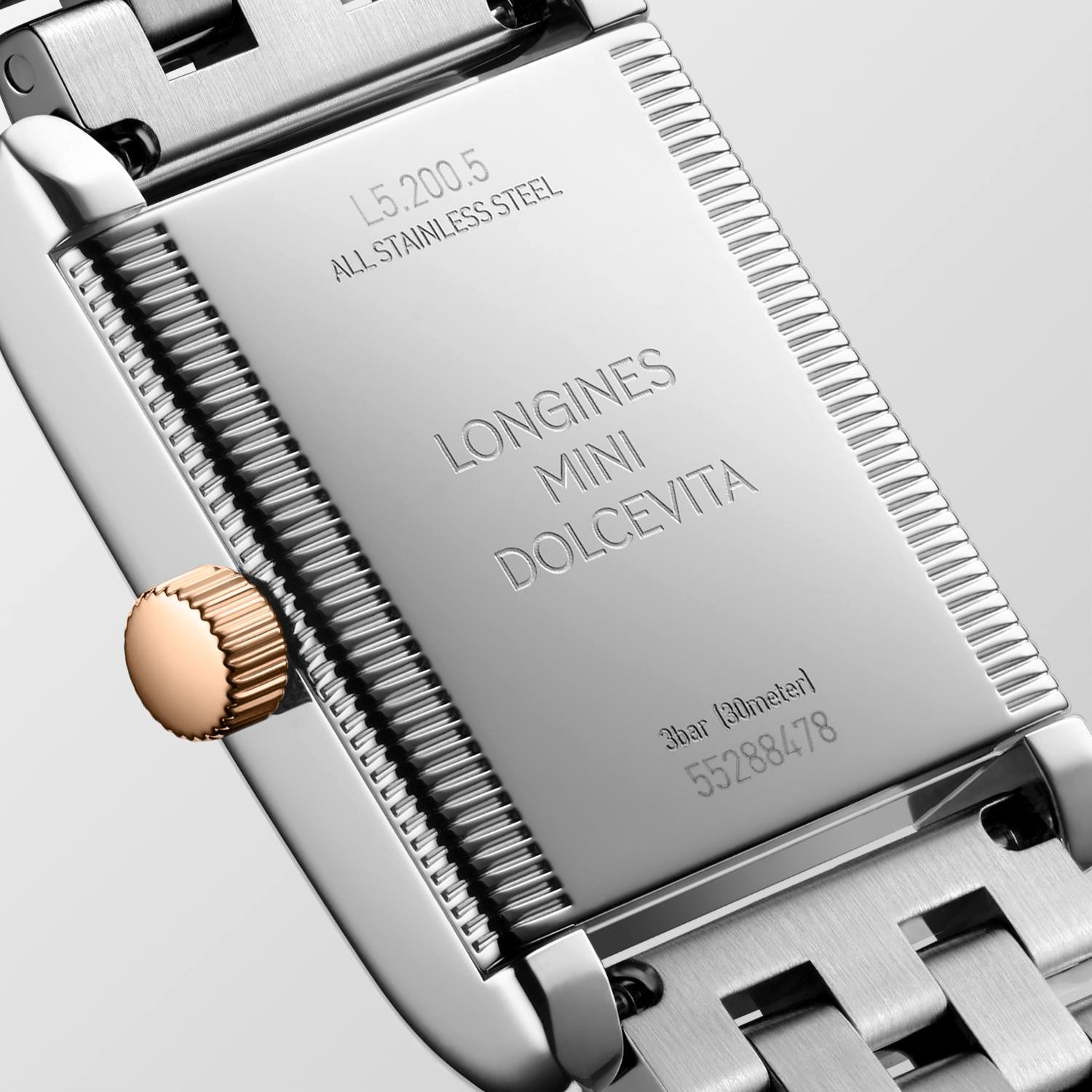 Mini Dolce Vita 18ct rs/gld + ss blt qtz watch