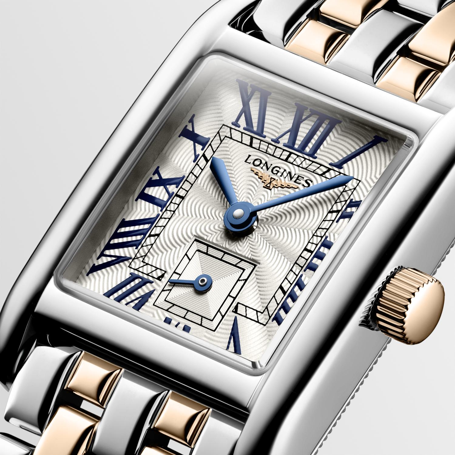 Mini Dolce Vita 18ct rs/gld + ss blt qtz watch