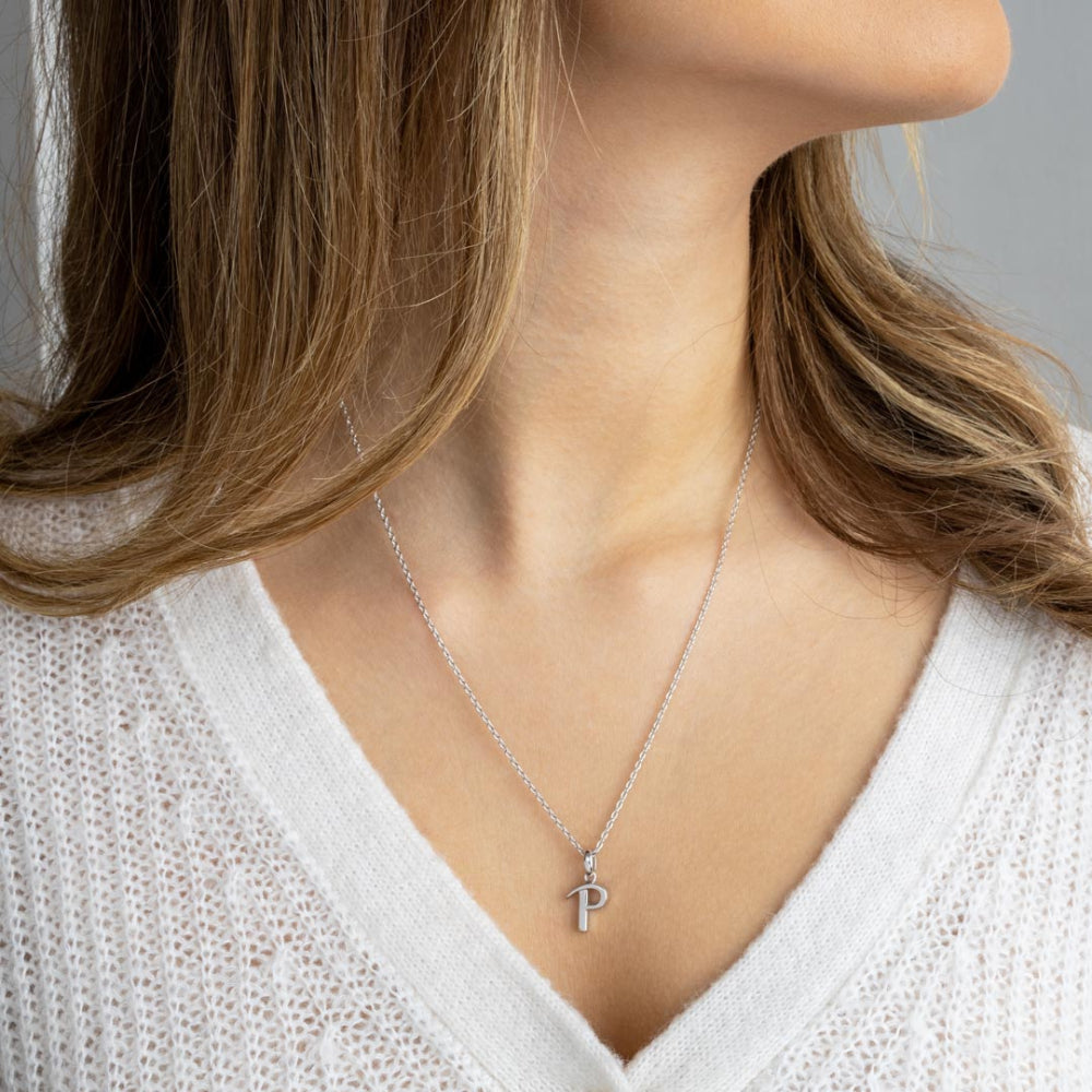 Signature Skript Capital P Initial Necklace
