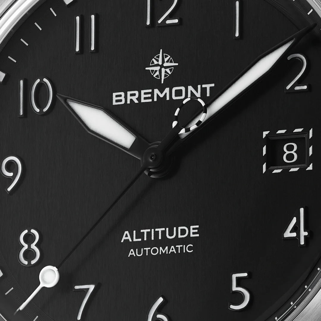 Altitude 39mm Date SS Blk Bracelet