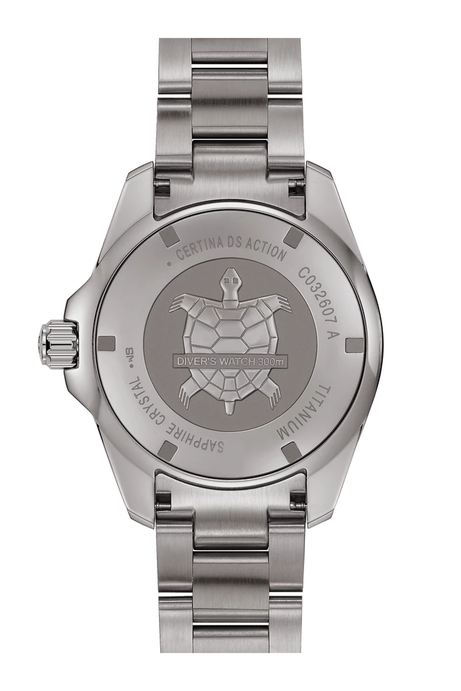 DS Action Ti Blk dail bracelet watch