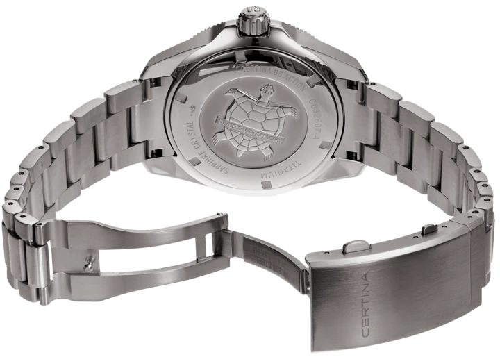 DS Action Ti Blk dail bracelet watch