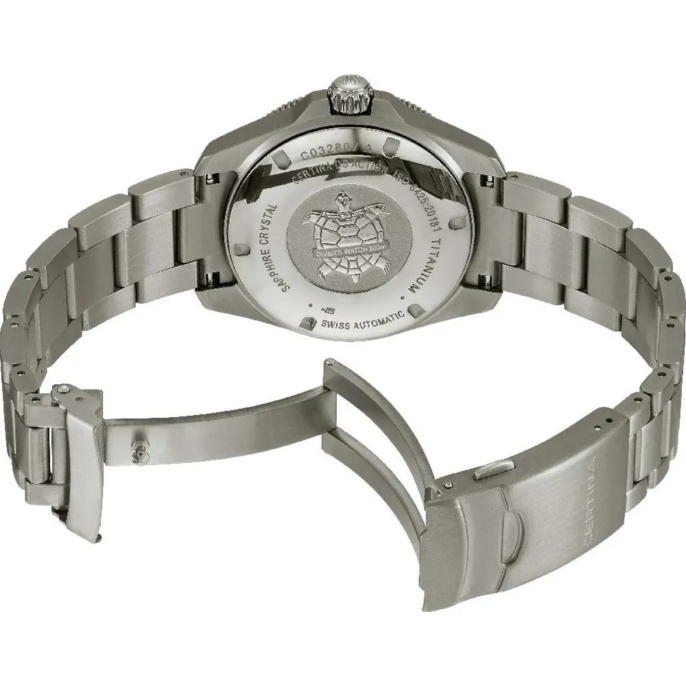 DS Action Blk Dial Gry Bezel Titanium Blt wtch