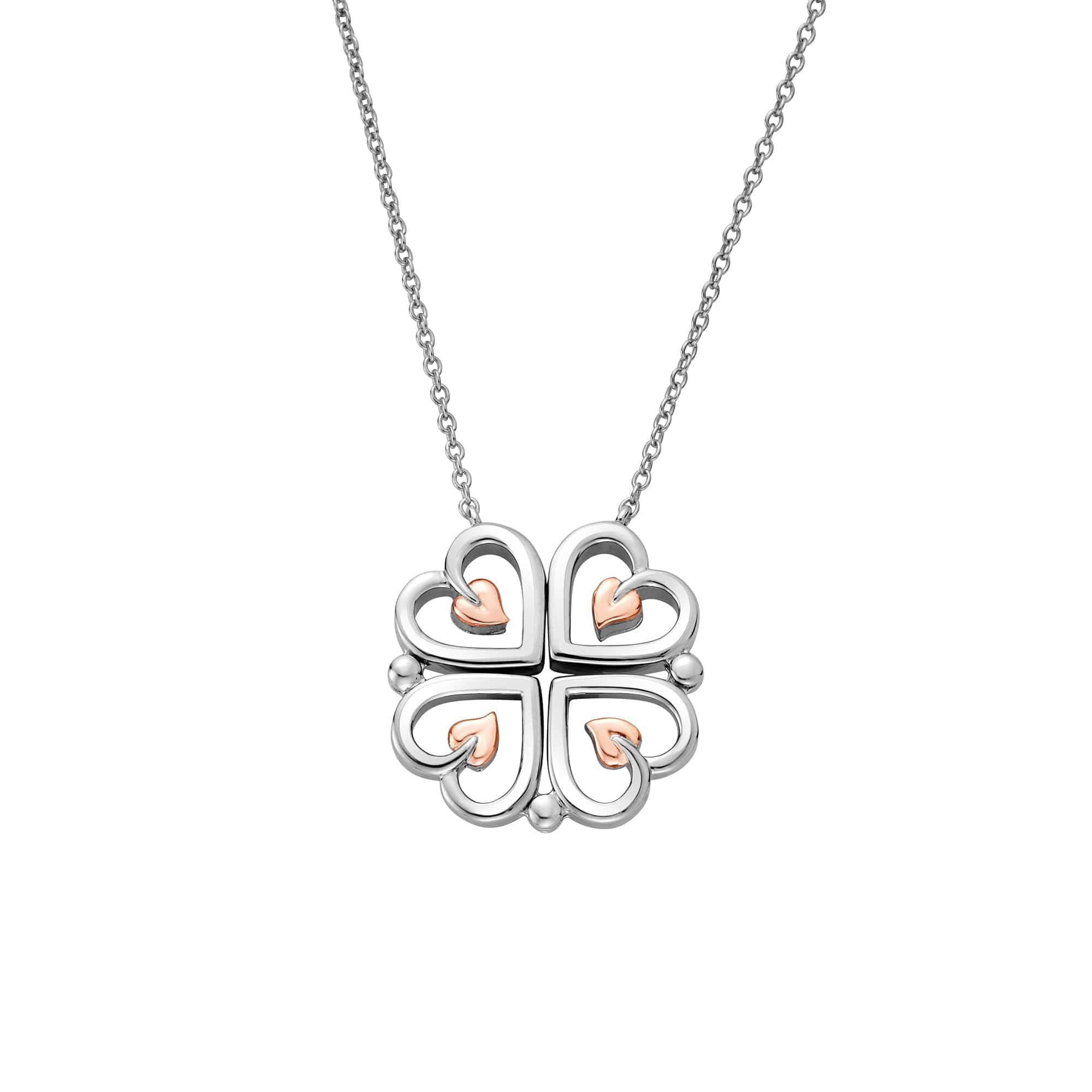 Clogau Tree of Life multi-heart sterling silver necklace