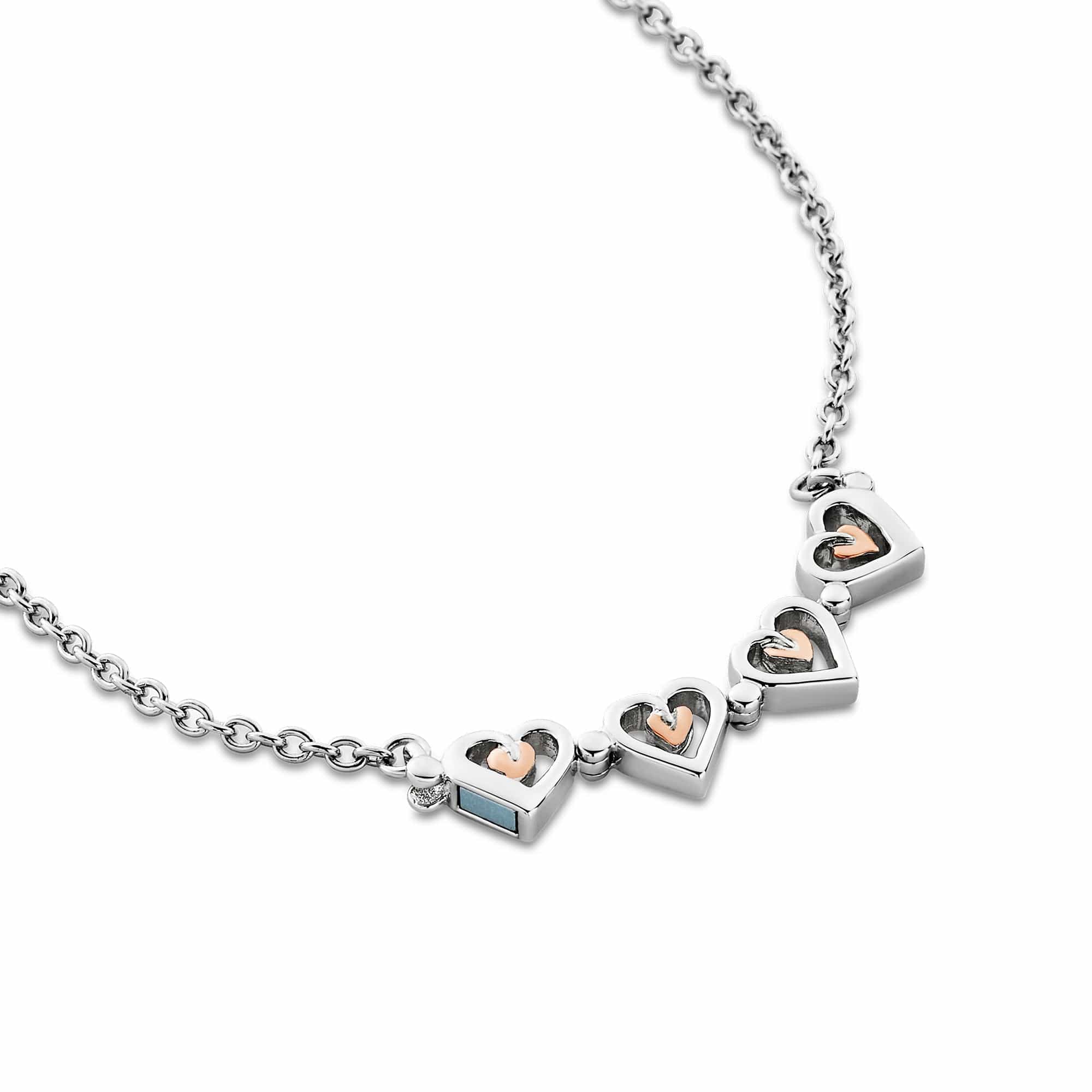 Clogau Tree of Lofe multi-heart sterling silver bracelet