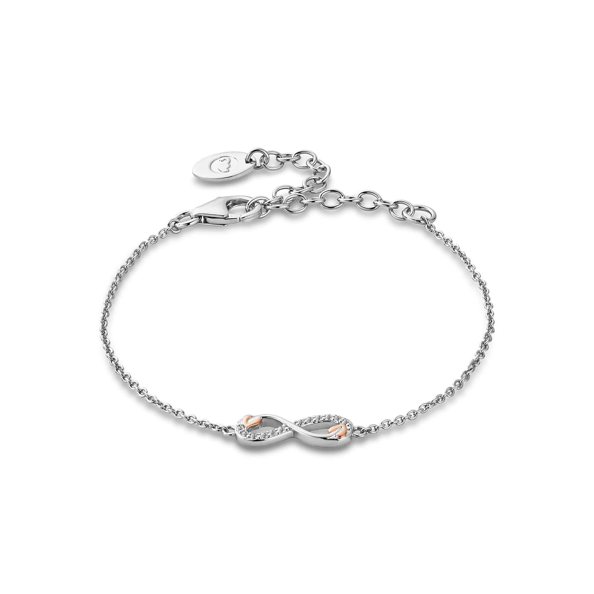 Clogau Tree of Life infinity topaz + sterling silver bracelet