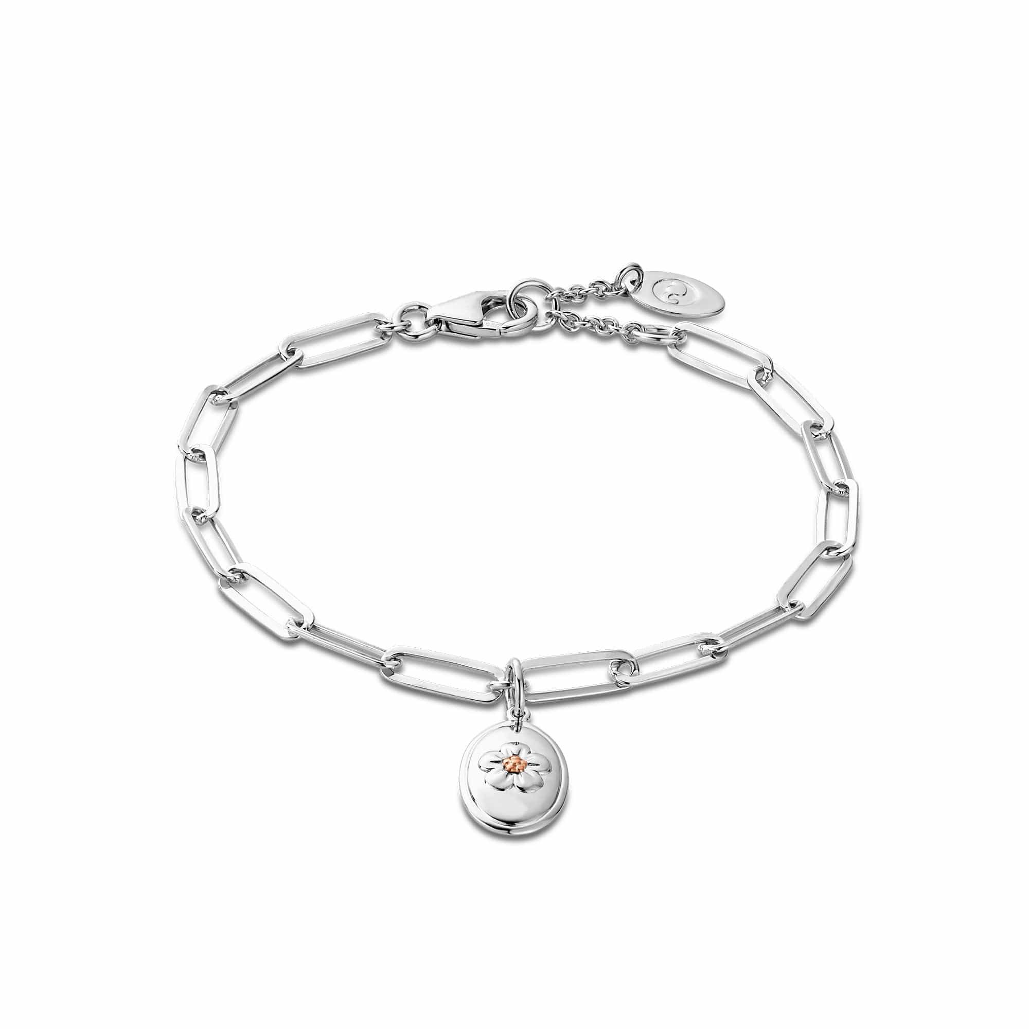 Clogau Natures Wonder Forget-Me-Not sterling silver bracelet