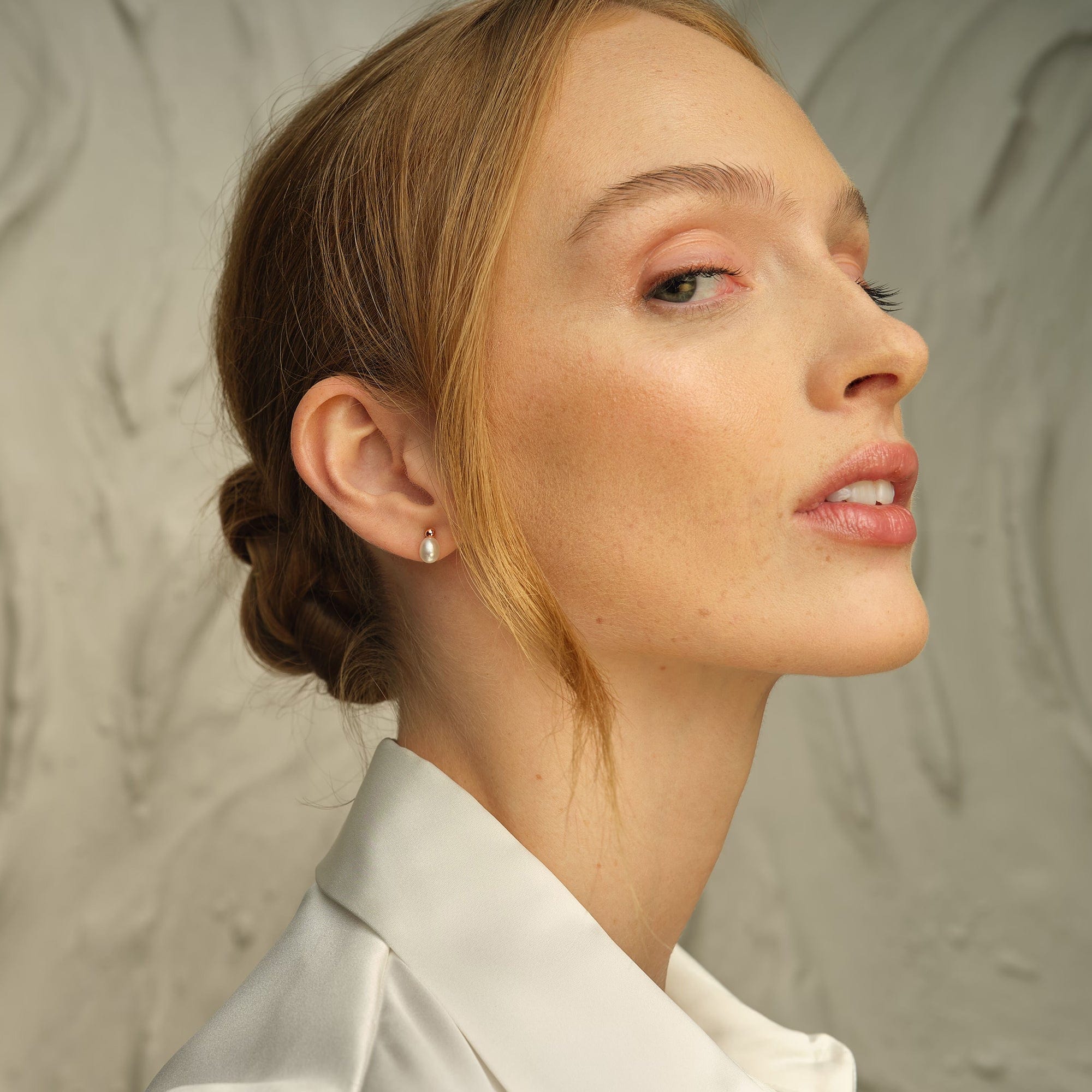 Clogau Natures Wonder Beachcomber Pearl sterling silver earrings