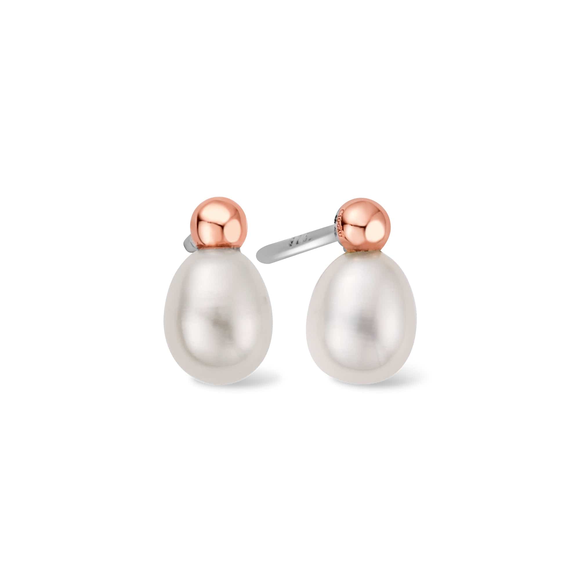 Clogau Natures Wonder Beachcomber Pearl sterling silver earrings