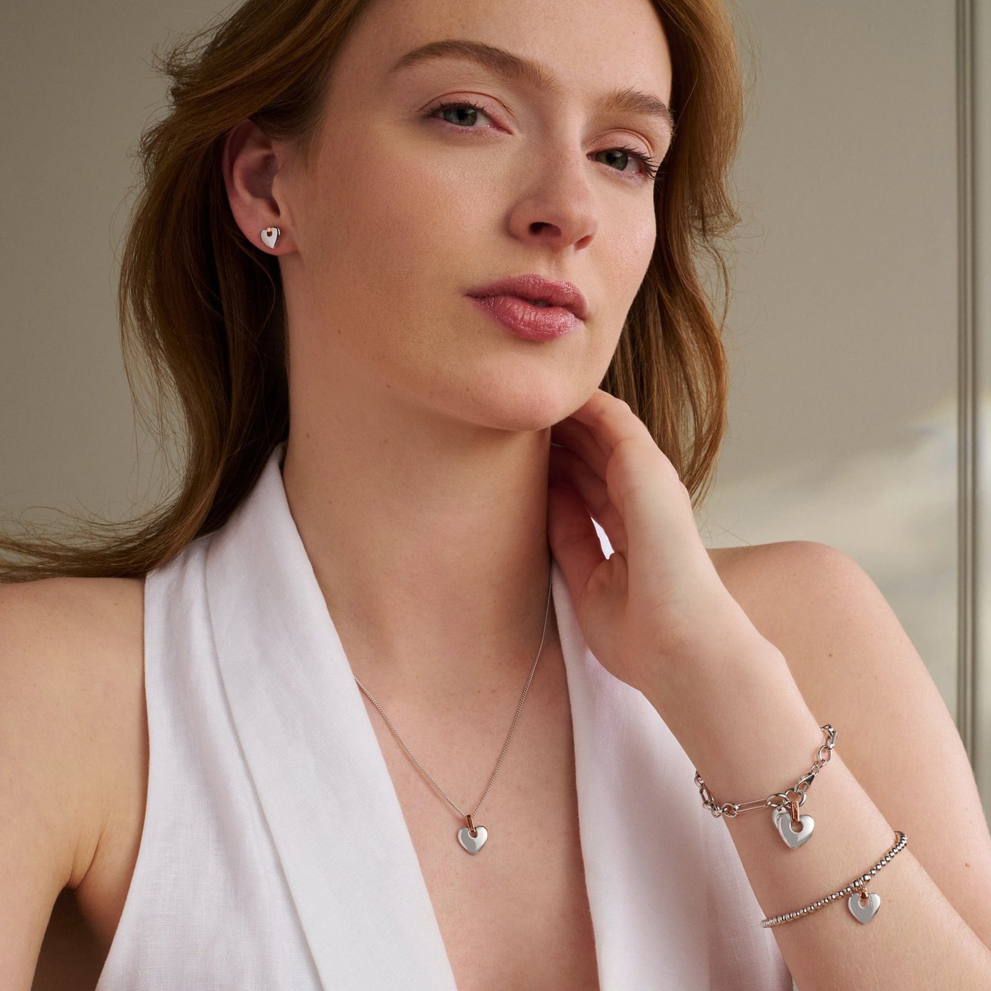 Clogau Cariad Sterling Silver Stud Earrings