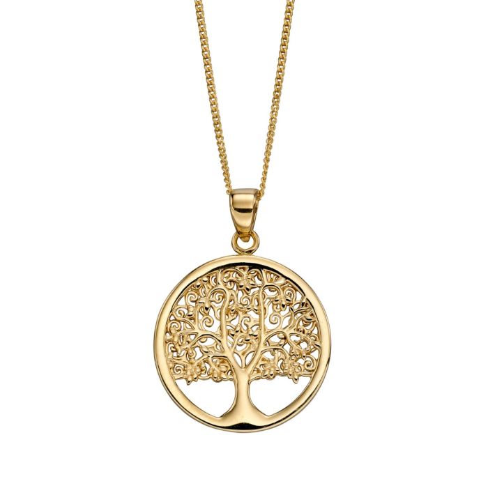 9ct Yellow gold Tree of Life Pendant