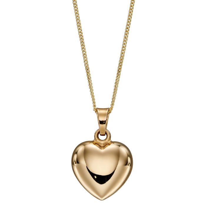 9ct Yellow gold Heart pendant