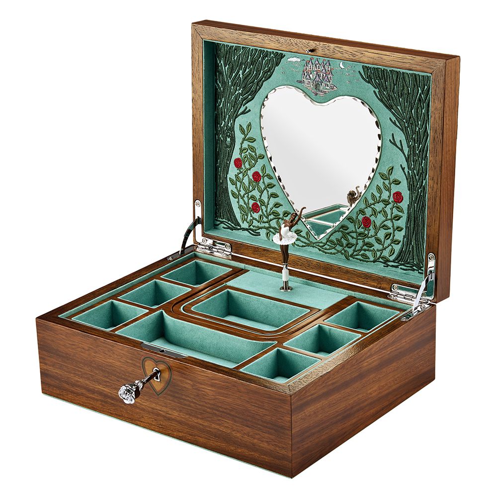 Wolf 1834 Ballet Musical Jewellery Box- Sleeping Beauty Walnut Wood