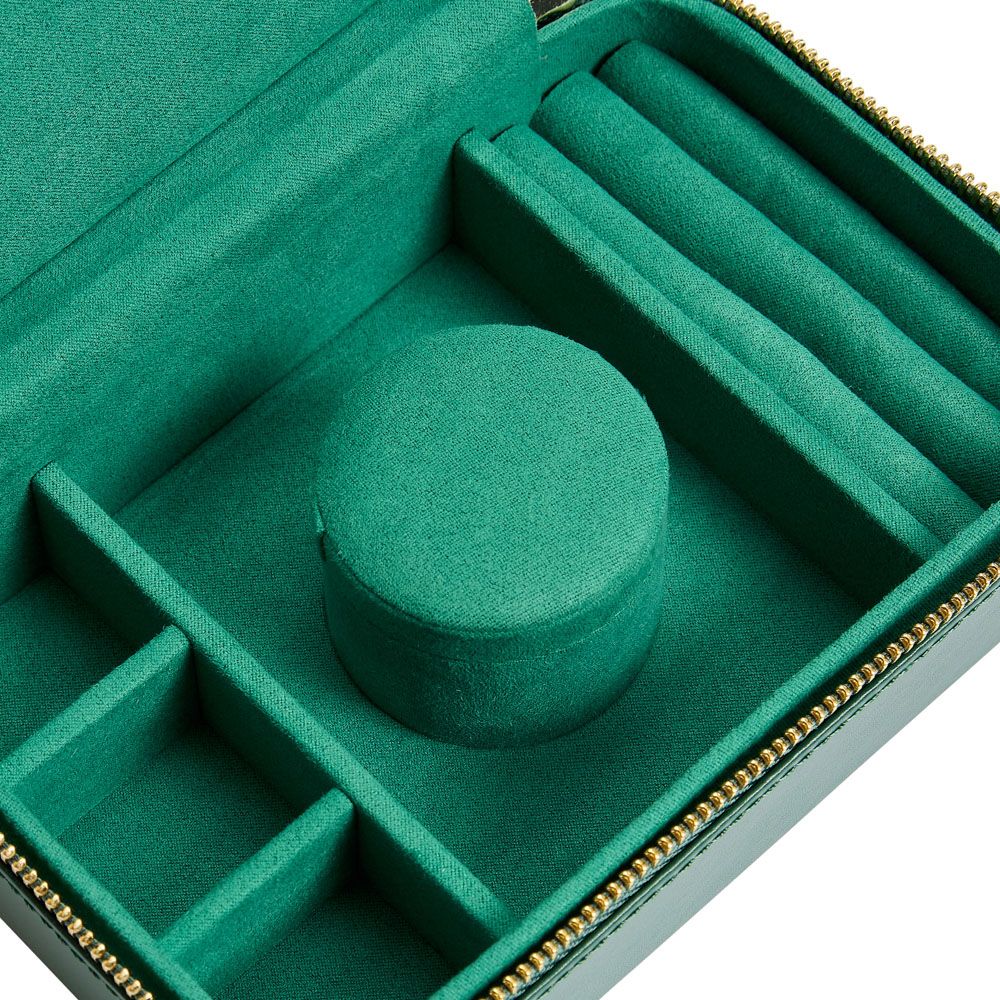 Wolf 1834- Sophia Travel Zip Case- Forrest Green