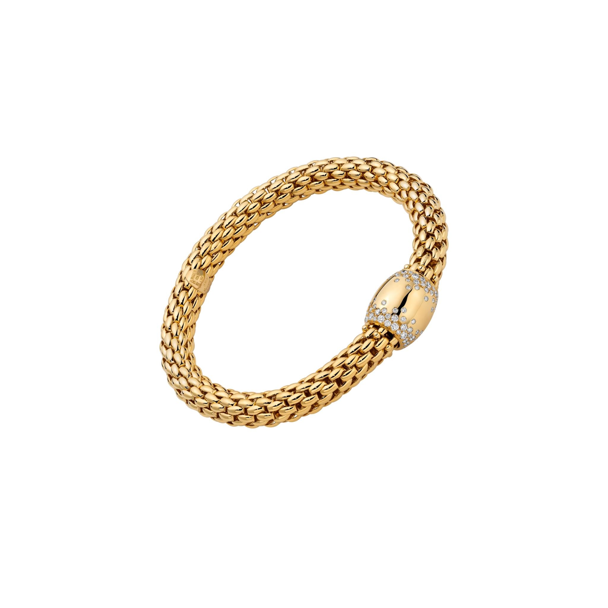 Love Nest Bracelet 18ct Yellow Gold with a total of 1.07ct Diamonds