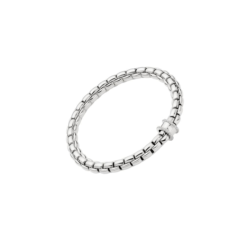 Fope Eka Braclet 18ct White Gold Total Diamond weight 0.21ct