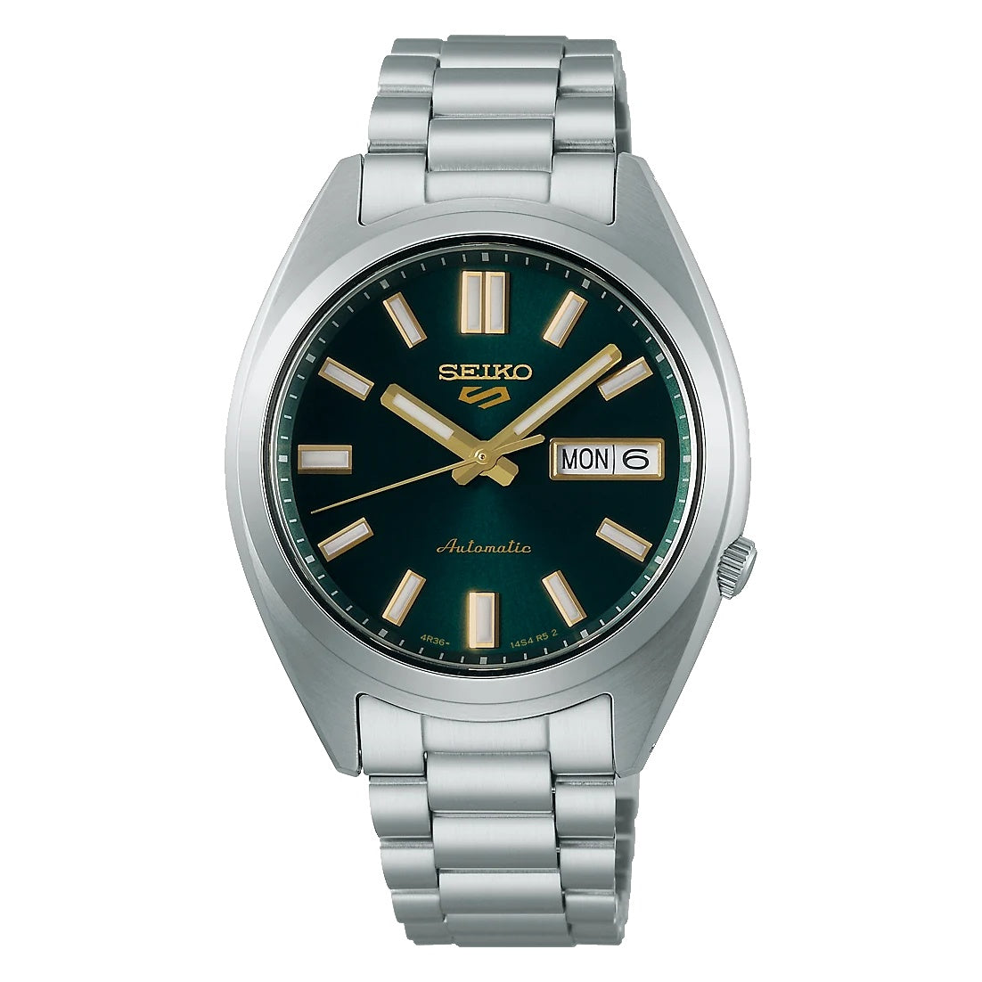 Seiko 5 Green Dial Automatic Watch, Stainless Steel Bracelet
