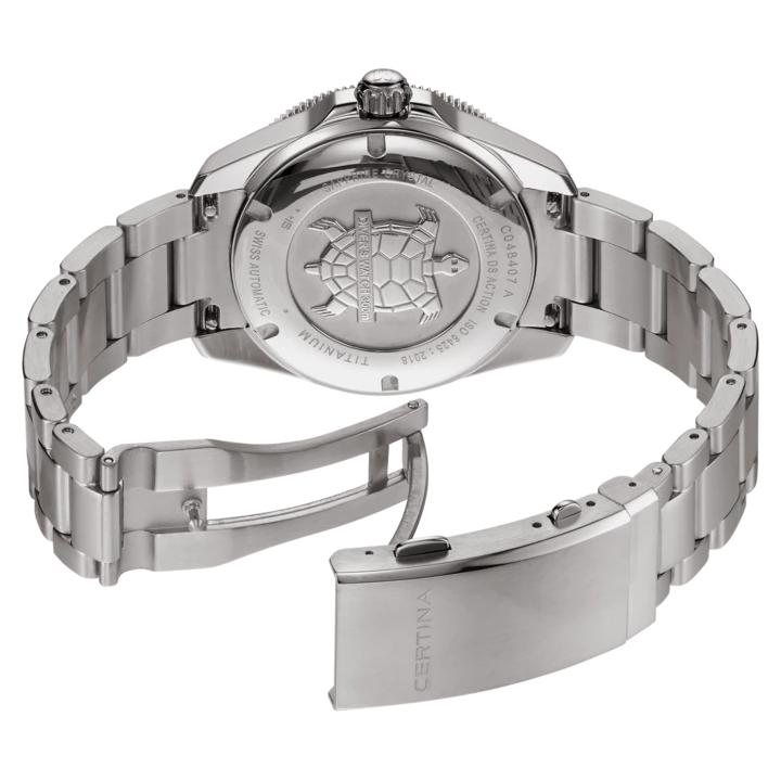Certina DS Actionn  Diver Powermatic 80 Automatic Watch. Blue Dial Titanium Bracelet