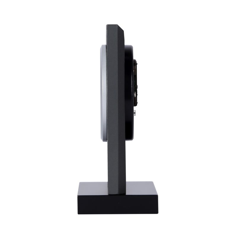 Timeless Black Mantel Clock with Engravable Plate