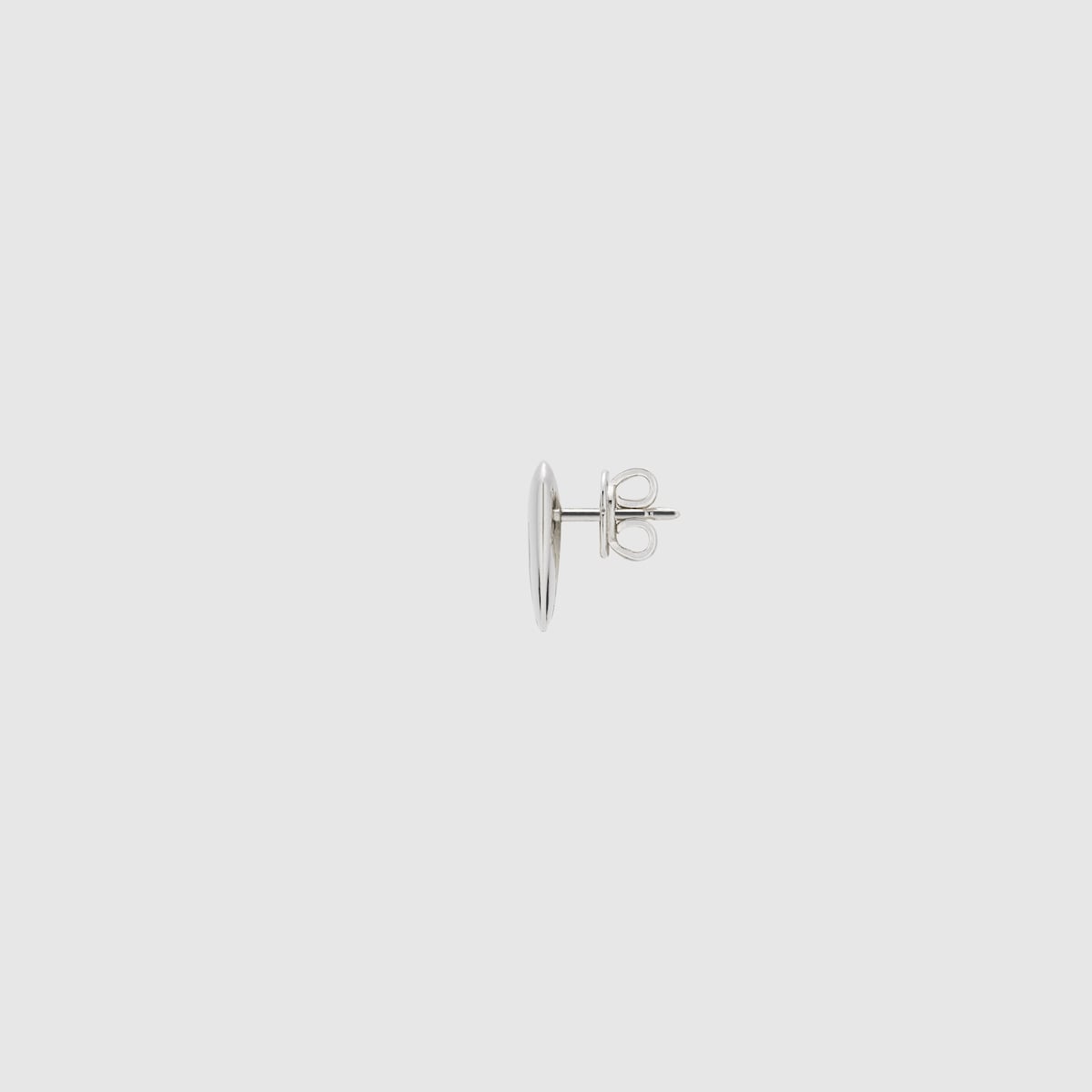 Gucci Silver Blind for Love Stud Earrings