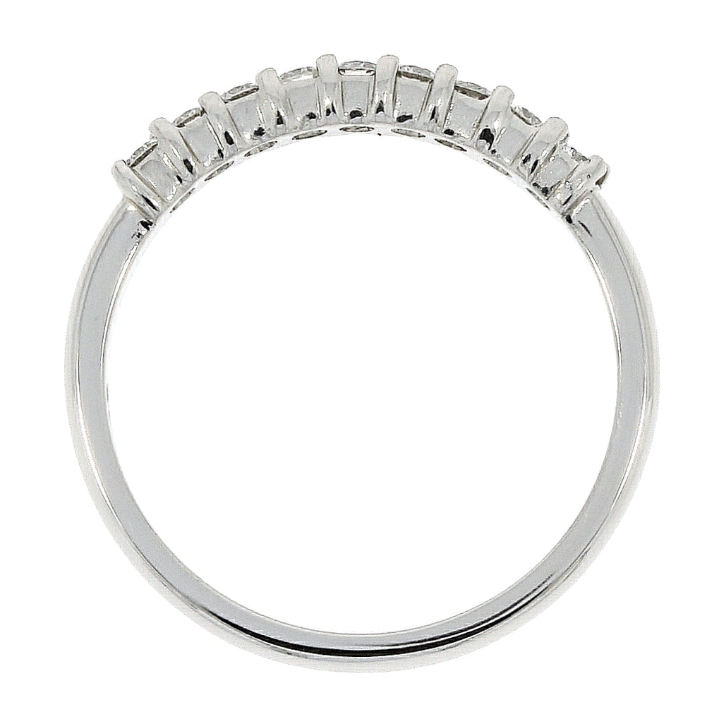 18ct White Gold 9 Stone Diamond Eternity Ring.