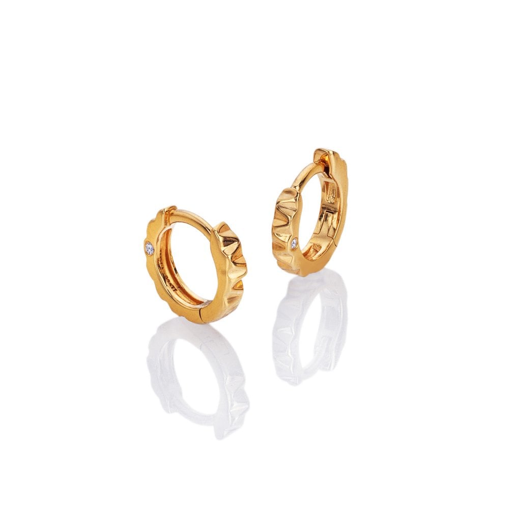 Hot Diamonds x Golden Edit Huggie Hoop Earrings