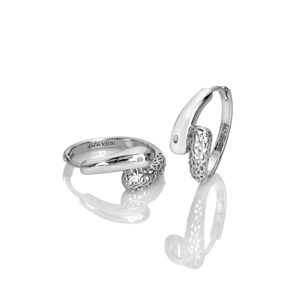 Hot Diamonds Aster Hoop Earrings