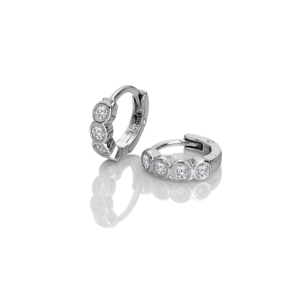 Hot Diamonds Silver Tender Huggie Hoop Earrings