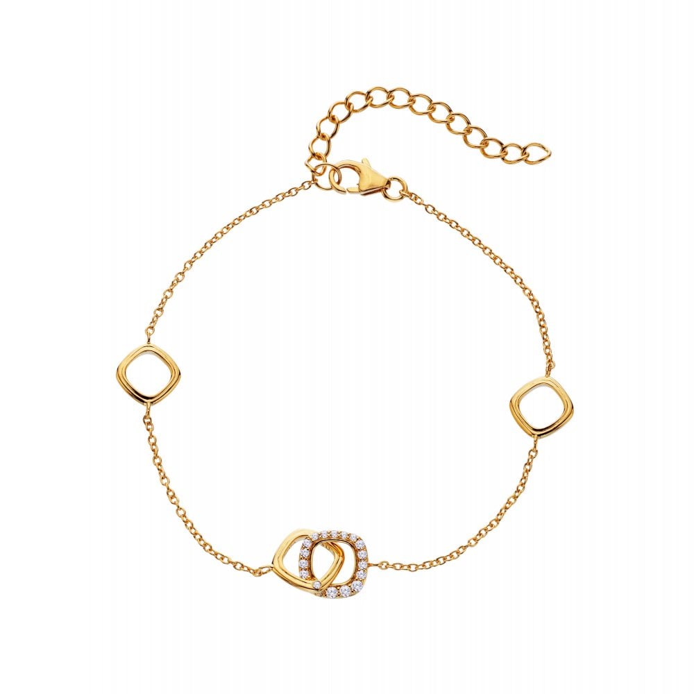 Hot Diamonds x Golden Edit Connected Bracelet