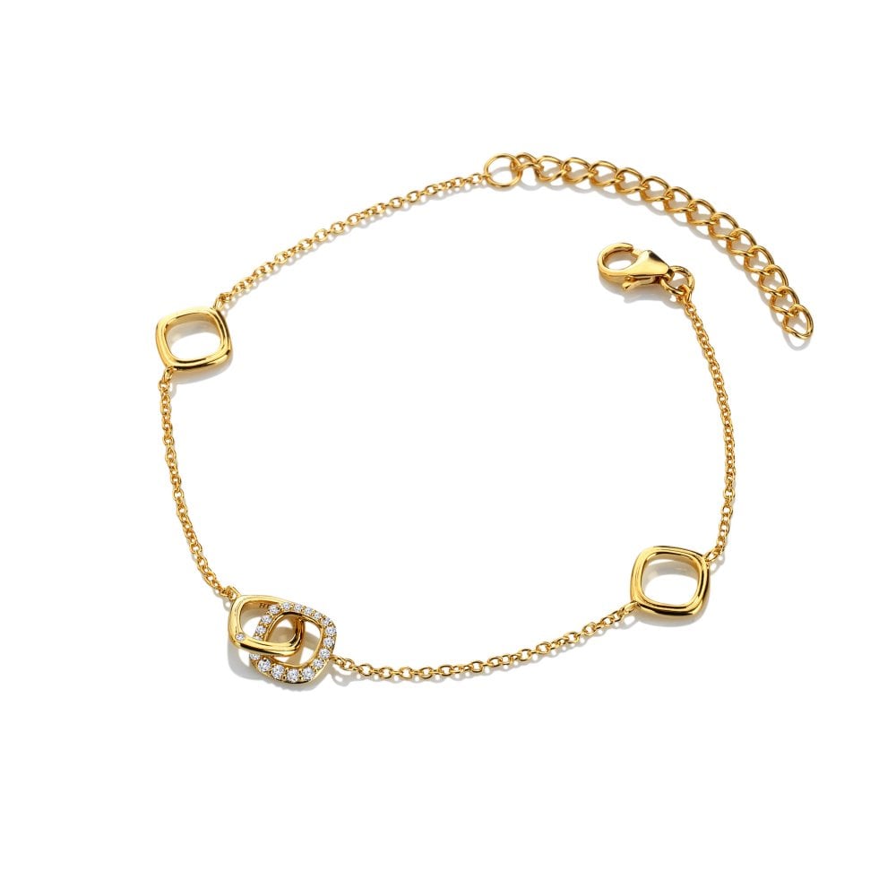 Hot Diamonds x Golden Edit Connected Bracelet