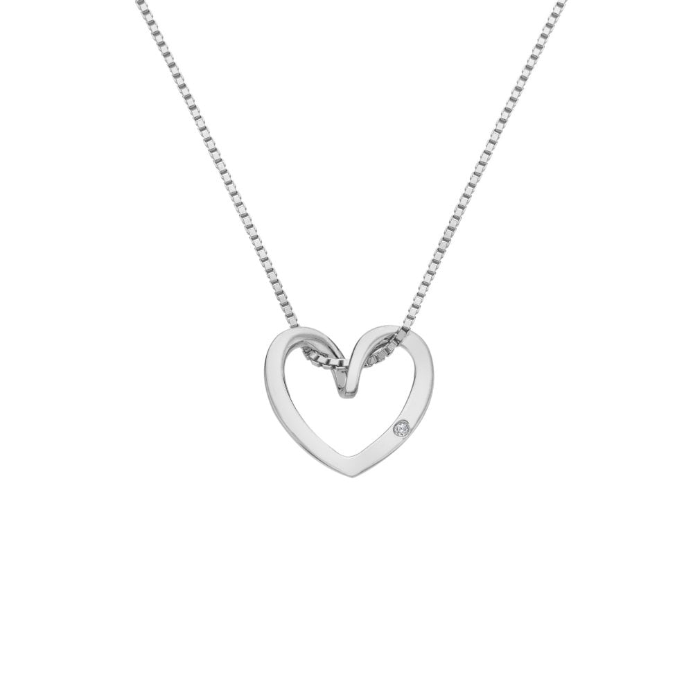 Hot Diamonds Classic Silver Open Heart Pendent