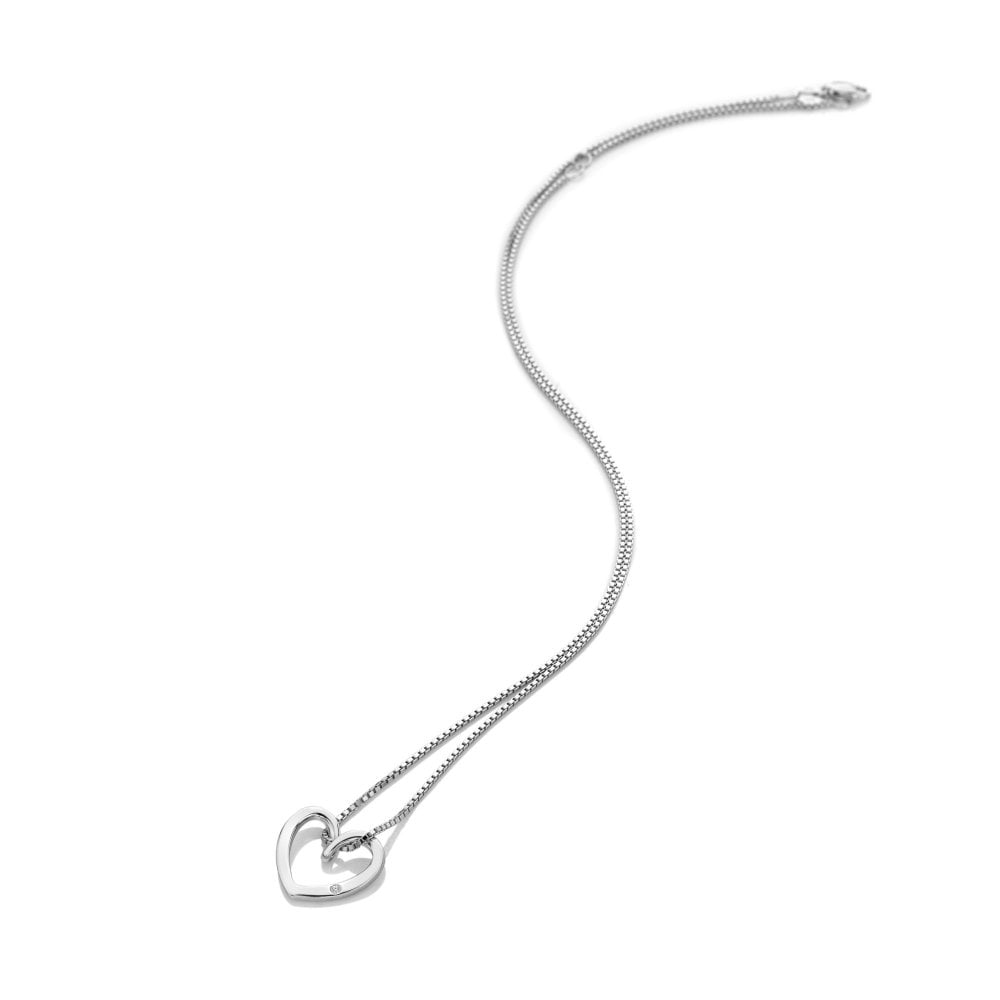 Hot Diamonds Classic Silver Open Heart Pendent