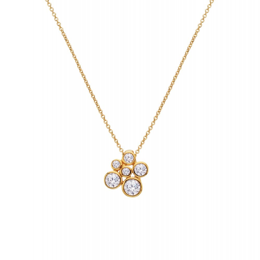Hot Diamonds x Golden Edit Tender Cluster Pendant