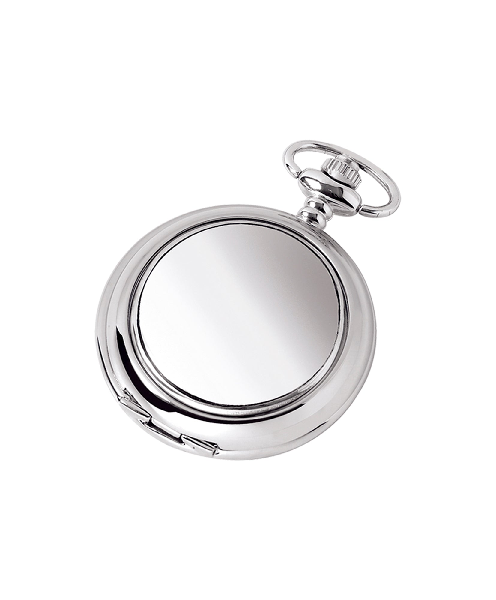 Pewter Skel Pocket Watch with Chain and Roman Numerals
