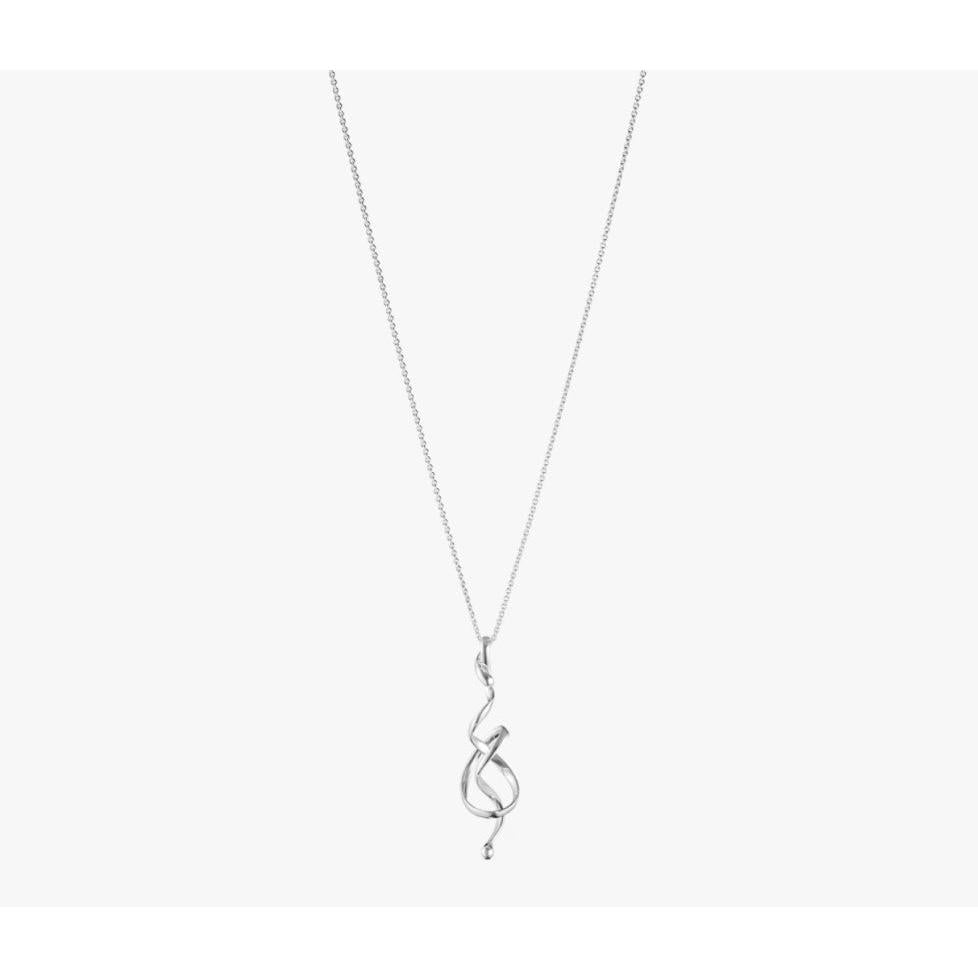 Georg Jensen Silver Forget-Me-Knot Torun Pendant