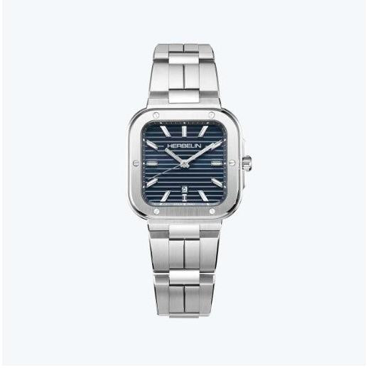 Herbelin Cap Camarat Quartz Watch. Blue Dial Stainless Steel Bracelet.