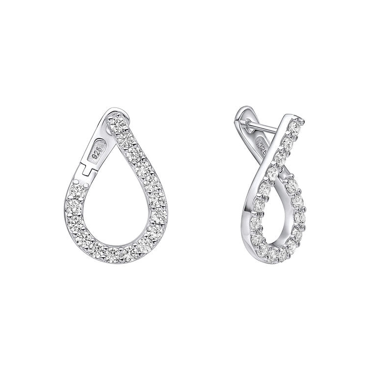 Front Twist Hoop Earrings