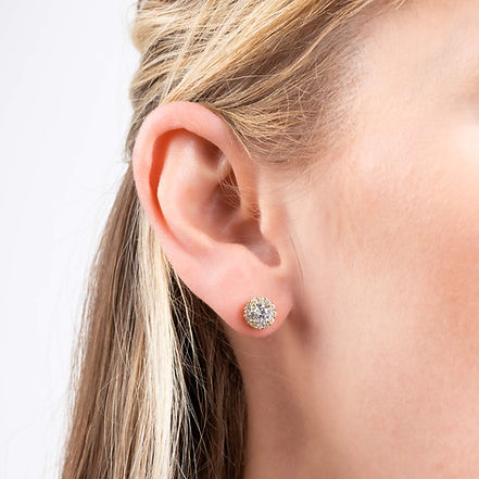 Diamonfire Halo Earrings