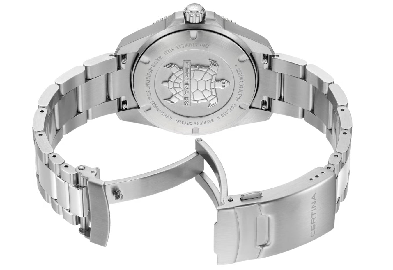 DS Action 40mm Quartz Watch. Blue Dial Stainless Steel Bracelet.