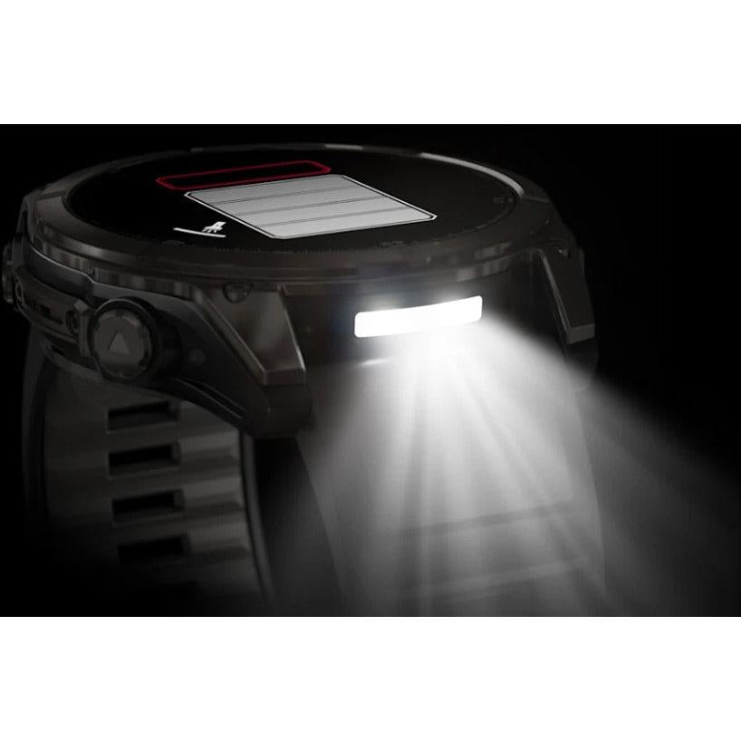 Fenix 8 51mm AMOLED, Sapphire, Carbon Grey DLC with Black/Pebble Grey Silicone Band