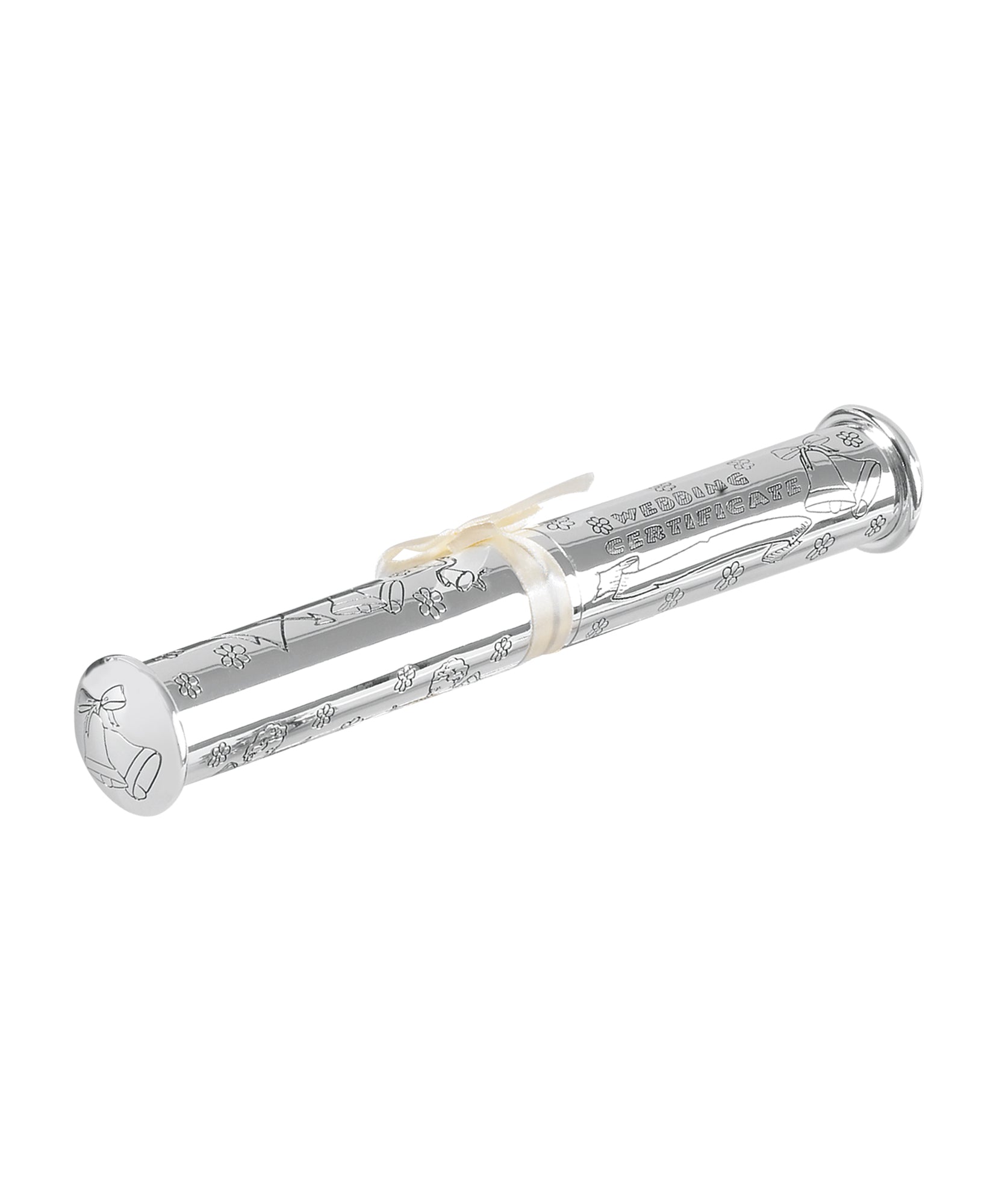 Silver Plated Wedding Certificate Scroll