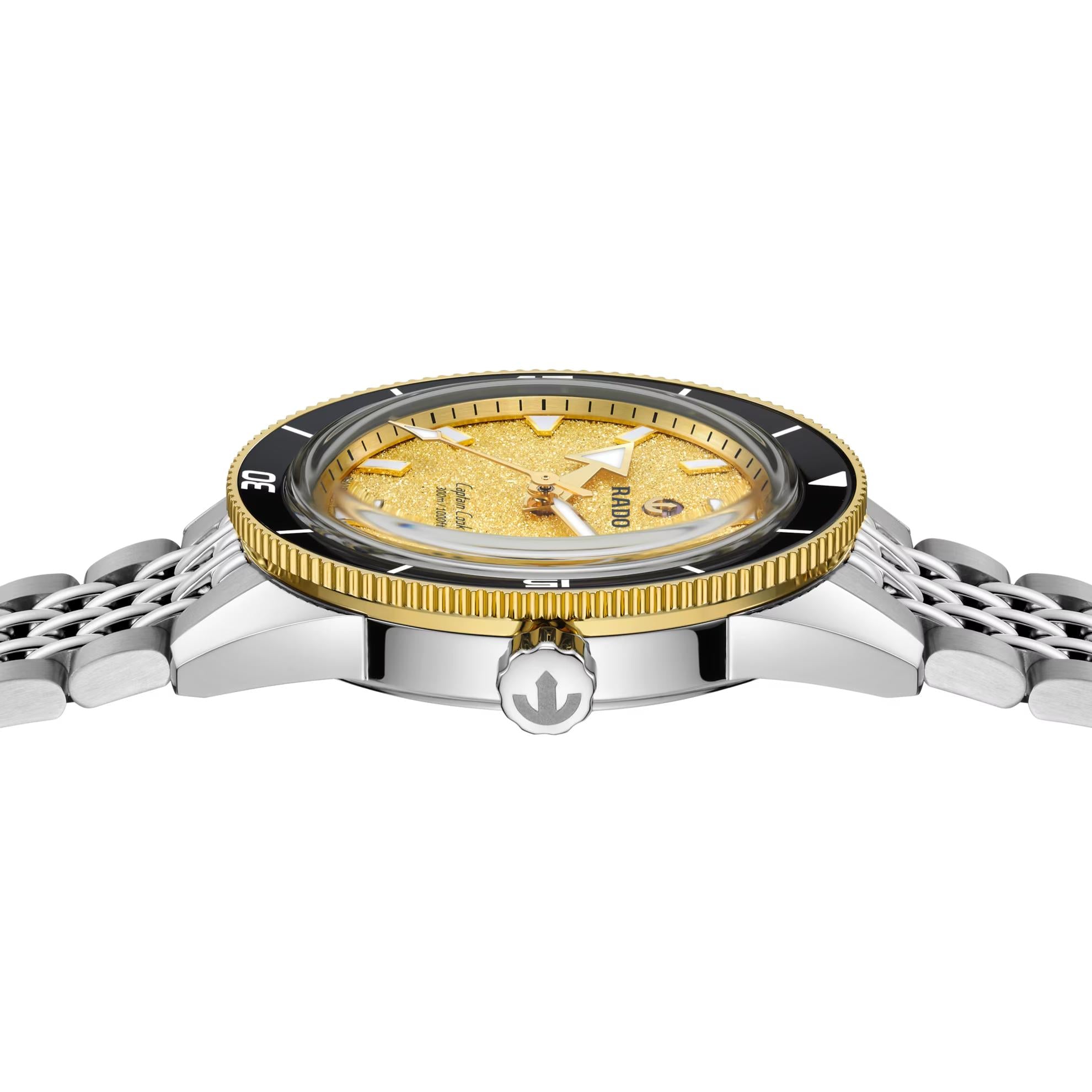 Captain Cook Gold Flake Dial Ss Blet Auto Watch