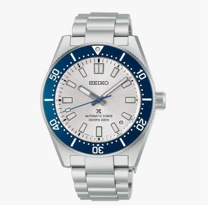 Seiko 145th Anniversary Prospex Divers 1965 Heritage Limited Edition in Silvertone Automatic Watch.