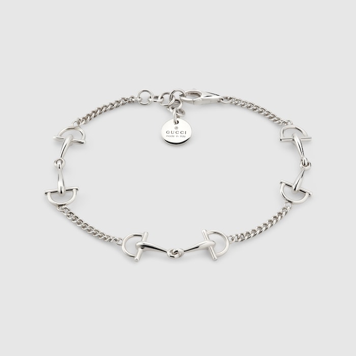 Gucci Silver Staffa Chain Bracelet