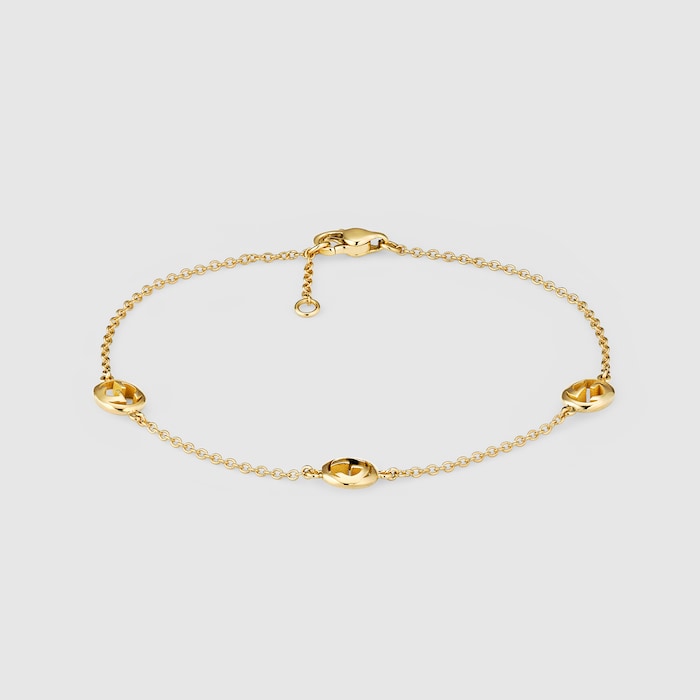 Gucci 18ct Yellow Gold Interlocking Bracelet