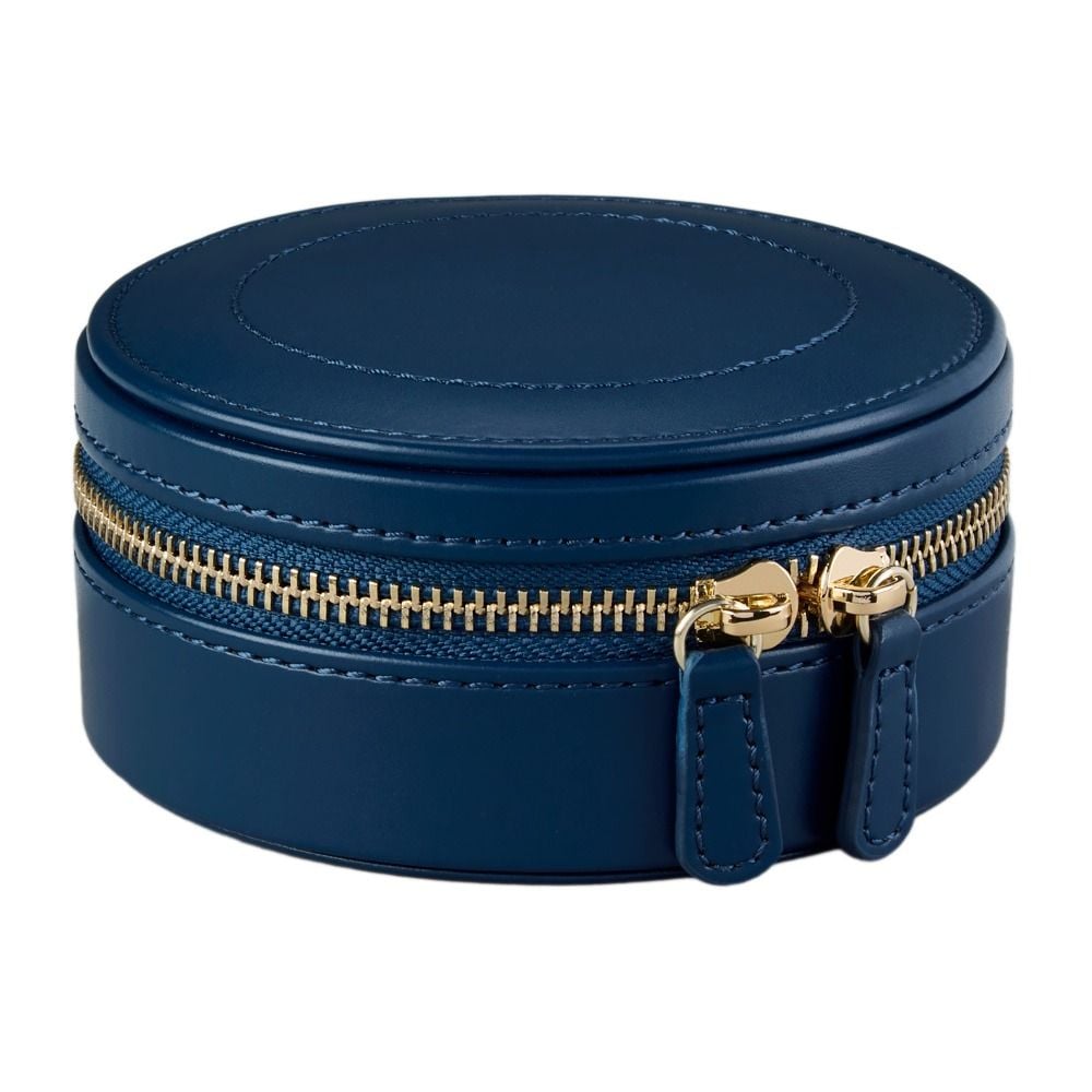 Wolf 1834. Wolf X Fiona Howard Sophia Round Zip Case-Indigo Fruit Botanical