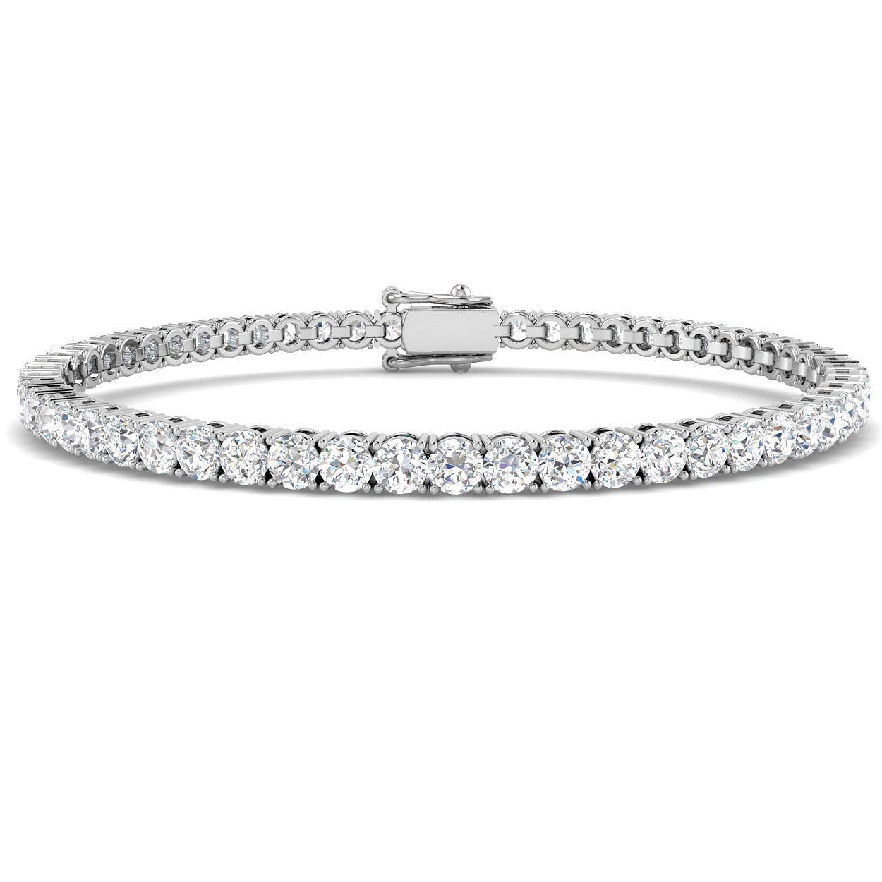 18ct White Gold Diamond Tennis Bracelet