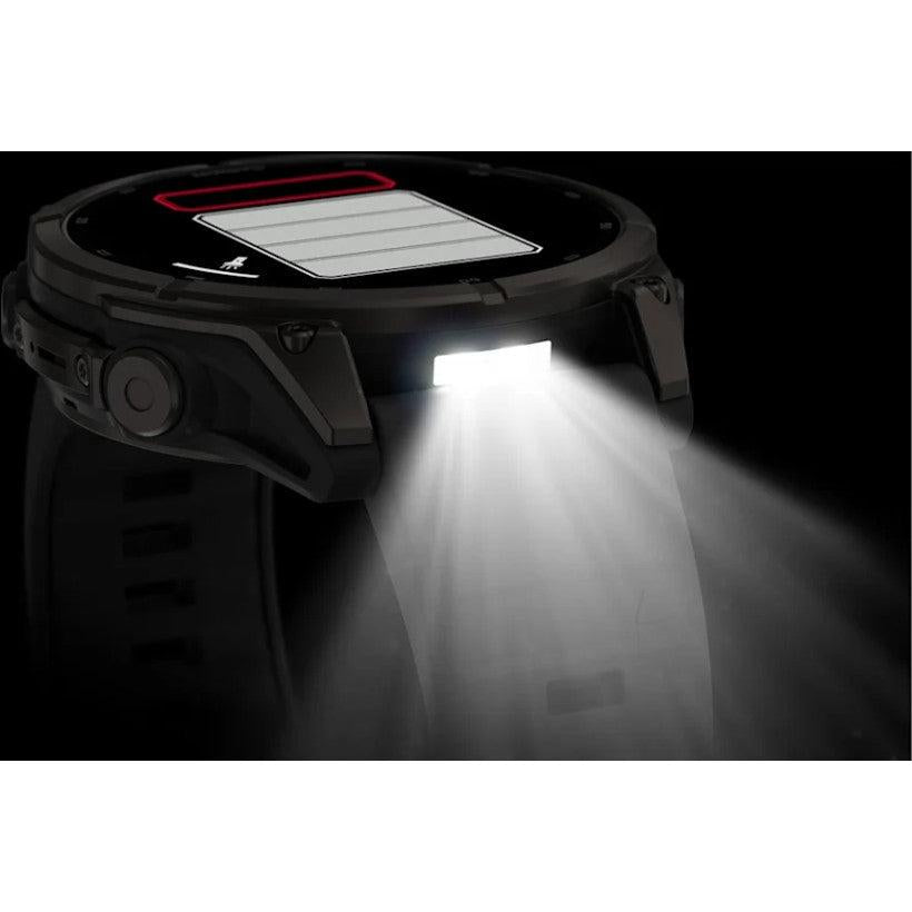 Fenix 9 47mm. Carbon Grey DLC Titanium with Black Silicone Band